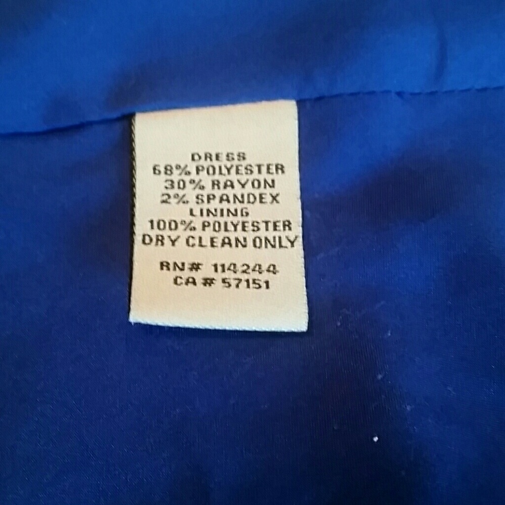 ELIZA J l  Ponte knit Skater Dress Royal Blue C6 - Picture 6 of 6